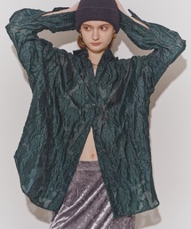 Flower jacqard shirts/フラワージャガードシャツ