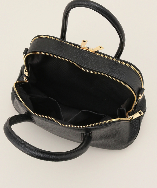 MILOS（ミロス）の「MILOS/ミロス WZIPボストンバッグ（ショルダーバッグ・レディース・ベージュ/ブラック・FREE）」の4枚目の写真