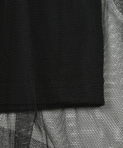 ZIDDY(ジディ)の「チュールドッキングワンピース(130~160cm)(ワンピース・キッズ・ブラック/オフホワイト・150cm/140cm/130cm/FREE)」の17枚目の写真