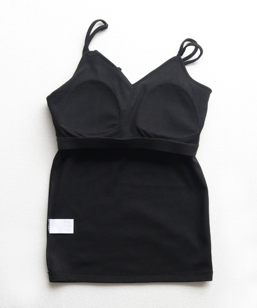 &g'aime（アンジェム）の「【&g’aime】ストラップリボンカップ付きキャミソール（キャミソール・レディース・ブラック・FREE）」の12枚目の写真