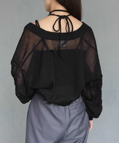 &g'aime（アンジェム）の「【&g’aime】ストラップリボンカップ付きキャミソール（キャミソール・レディース・ブラック・FREE）」の20枚目の写真