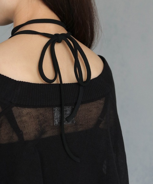 &g'aime（アンジェム）の「【&g’aime】ストラップリボンカップ付きキャミソール（キャミソール・レディース・ブラック・FREE）」の21枚目の写真