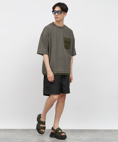 LAKOLE(ラコレ)の「【吸水速乾】ナイロンベルトショーツ<PARK by LAKOLE>/117008(その他パンツ・メンズ・ブラック/オリーブ・MEDIUM/X-LARGE/LARGE)」の4枚目の写真