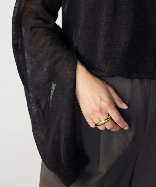 ドゥージエムクラス　Sheer Slit Sleeve プルオーバー LINO Sheer プルオーバー（ニット/セーター）｜Deuxieme Classe