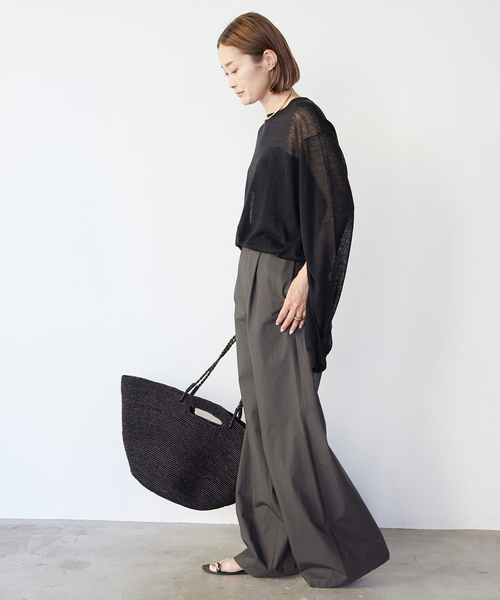deuxieme classe Sheer Slit Sleeve プルオーバー セール】*Sheer Slit Sleeve プルオーバー（ニット/セーター