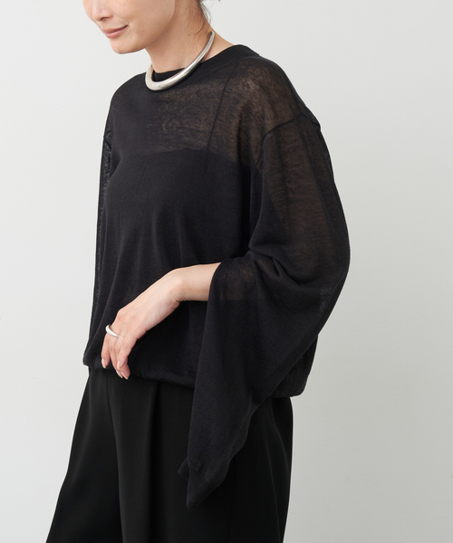 Deuxieme Classe Sheer Slit Sleeveプルオーバー Deuxieme Class Sheer Slit Sleeve プルオーバー