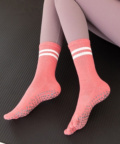 五本指ソックス ラインデザイン cula874（ソックス/靴下）｜c.u.l