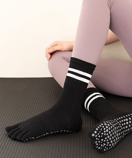 五本指ソックス ラインデザイン cula874（ソックス/靴下