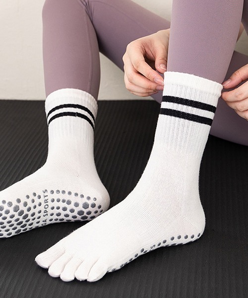 五本指ソックス ラインデザイン cula874（ソックス/靴下