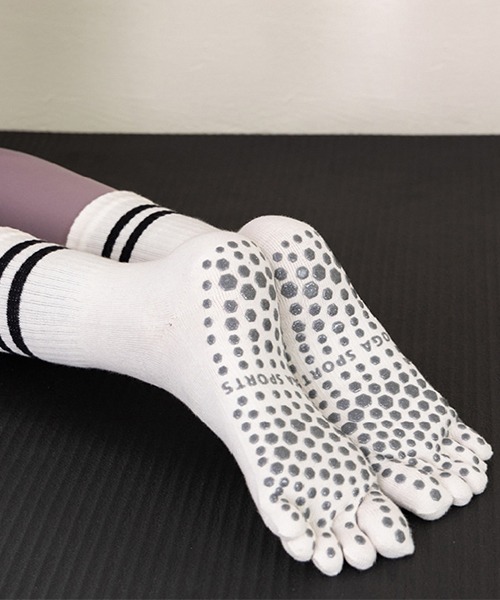 くつした様専門ページ ロゴ刺繍入りラインソックス | 雑貨 | axes femme online shop