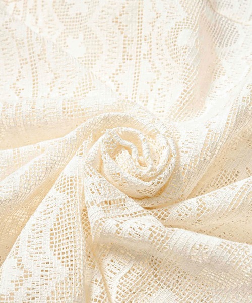 Noen（ノエン）の「レースフラワーパターンオープンシャツ（シャツ/ブラウス・メンズ・ブラック/ホワイト/ブラウン・MEDIUM/X-LARGE/LARGE）」の13枚目の写真