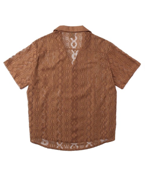 Noen（ノエン）の「レースフラワーパターンオープンシャツ（シャツ/ブラウス・メンズ・ブラック/ホワイト/ブラウン・MEDIUM/X-LARGE/LARGE）」の21枚目の写真