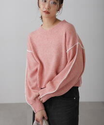 FREE'S MART | ◇杢ストレッチ総針配色ステッチニット(ニット/セーター)