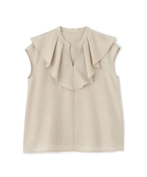 N.(N. Natural Beauty Basic)(エヌエヌナチュラルビューティーベーシック)の「◆◇ドライタッチポプリンフリルカラーブラウス(シャツ/ブラウス・レディース・ブラック/ピンク/ベージュ・MEDIUM)」の18枚目の写真