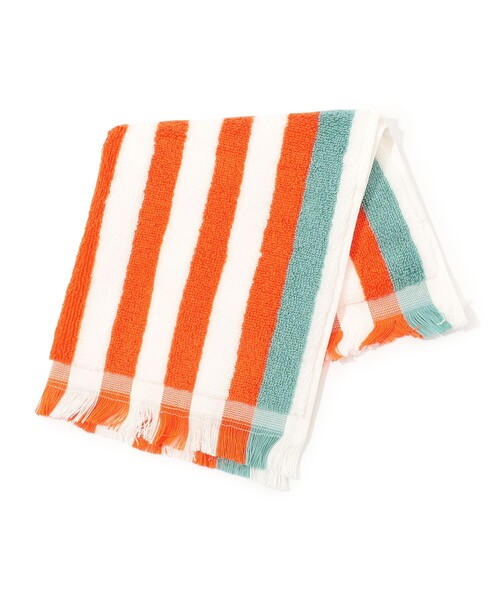 TOMORROWLAND HOME（トゥモローランドホーム）の「コットンストライプハンドタオル（タオル・レディース・カーキ/イエロー系その他2/オレンジ系その他・FREE）」の8枚目の写真
