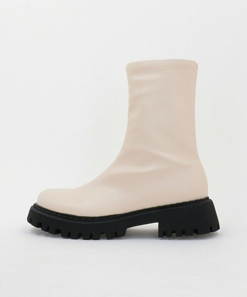 UNITED ARROWS（ユナイテッドアローズ）の「ストレッチ レインブーツ（レインシューズ・レディース・ブラック/オフホワイト/ベージュ/ダークブラウン・37/36/35/38）」の14枚目の写真