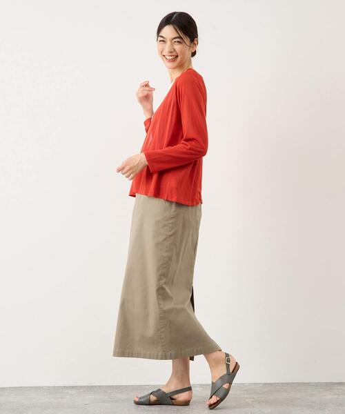 MELROSE claire(メルローズ クレール)の「ヨーク切替カーディガン(カーディガン/ボレロ・レディース・レッド/ブラック/ブルーグリーン/アイボリー・FREE)」の20枚目の写真