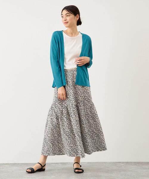 MELROSE claire(メルローズ クレール)の「ヨーク切替カーディガン(カーディガン/ボレロ・レディース・レッド/ブラック/ブルーグリーン/アイボリー・FREE)」の22枚目の写真