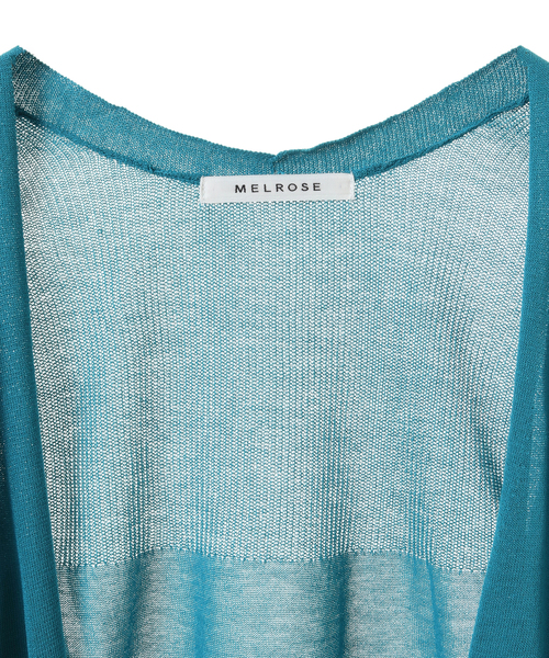 MELROSE claire(メルローズ クレール)の「ヨーク切替カーディガン(カーディガン/ボレロ・レディース・レッド/ブラック/ブルーグリーン/アイボリー・FREE)」の8枚目の写真