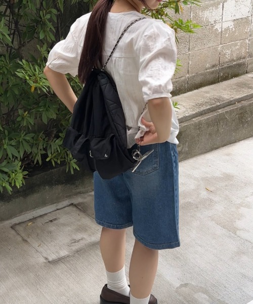 GIUNON(ジウノン)の「frill collar cotton blouse / フリルカラーコットンブラウス(シャツ/ブラウス・レディース・ホワイト・FREE)」の7枚目の写真