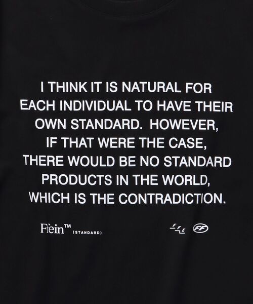 FFEIN（フェイン）の「FFEIN(フェイン) メッセージPT TEE（Tシャツ/カットソー・メンズ・ブルー/ブラック/ネイビー/ホワイト/チャコール・SMALL/MEDIUM/LARGE）」の20枚目の写真