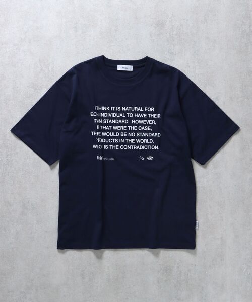 FFEIN(フェイン)の「【FFEIN(フェイン)】メッセージPT TEE / Tシャツ クルーネック 半袖 プリント メッセージロゴ(Tシャツ/カットソー・メンズ・ブルー/ブラック/ネイビー/ホワイト/チャコール/ライトブルー/レモンイエロー/その他1・SMALL/MEDIUM/LARGE)」の12枚目の写真