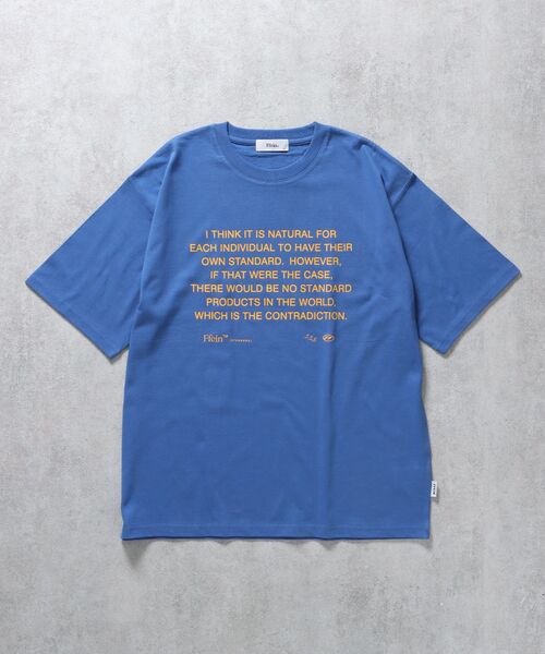 FFEIN(フェイン)の「【FFEIN(フェイン)】メッセージPT TEE / Tシャツ クルーネック 半袖 プリント メッセージロゴ(Tシャツ/カットソー・メンズ・ブルー/ブラック/ネイビー/ホワイト/チャコール/ライトブルー/レモンイエロー/その他1・SMALL/MEDIUM/LARGE)」の16枚目の写真