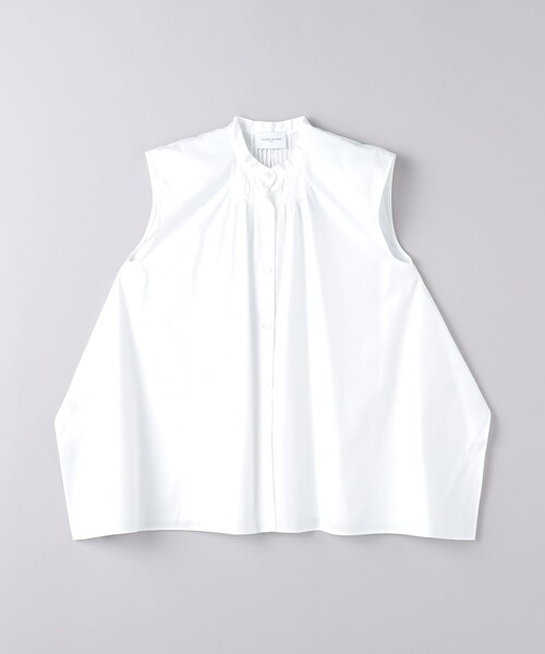 UNITED ARROWS（ユナイテッドアローズ）の「タックフレア ノースリーブ ブラウス（シャツ/ブラウス・レディース・その他7/ライトブルー/ホワイト・FREE）」の16枚目の写真