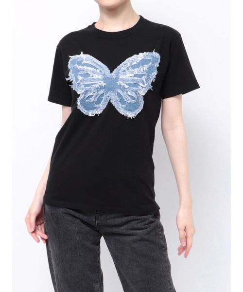 jouetie(ジュエティ)の「【ZOZOTOWN限定】バタフライドッキング Tシャツ(Tシャツ/カットソー・レディース・ピンク/ブラック/オフホワイト・MEDIUM)」の18枚目の写真