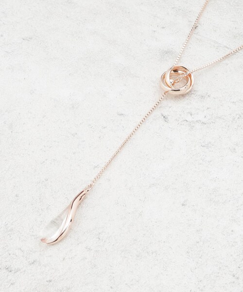 SHOO・LA・RUE（シューラルー）の「◆【2WAY】リングクリアバーネックレス（ネックレス・レディース・ゴールド/シルバー/ピンクゴールド・00）」の3枚目の写真