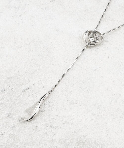 SHOO・LA・RUE（シューラルー）の「◆【2WAY】リングクリアバーネックレス（ネックレス・レディース・ゴールド/シルバー/ピンクゴールド・00）」の2枚目の写真