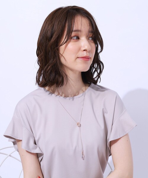 SHOO・LA・RUE（シューラルー）の「◆【2WAY】リングクリアバーネックレス（ネックレス・レディース・ゴールド/シルバー/ピンクゴールド・00）」の4枚目の写真