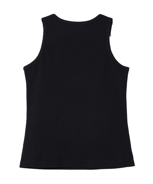 PAMEO POSE(パメオポーズ)の「Eggs Logo Tank Top(タンクトップ・レディース・グレー/ブラック・FREE)」の3枚目の写真