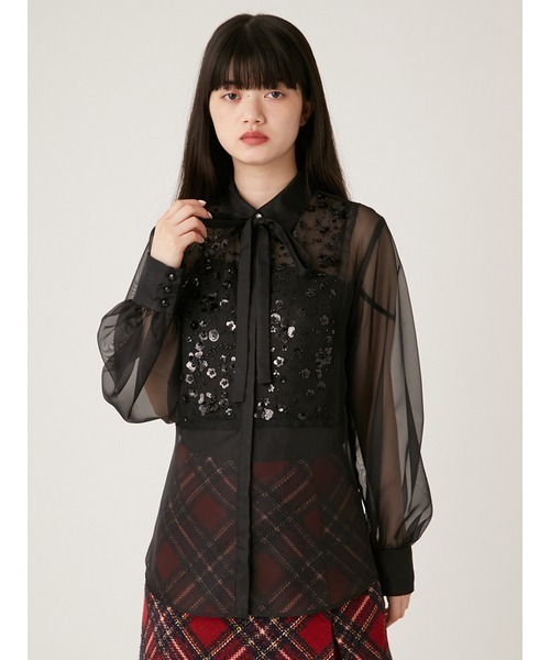 【セール】[L.B CANDY STOCK]フロントビジューデコラティブシャツ（シャツ/ブラウス）｜LILY BROWN（リリーブラウン） 9,405円