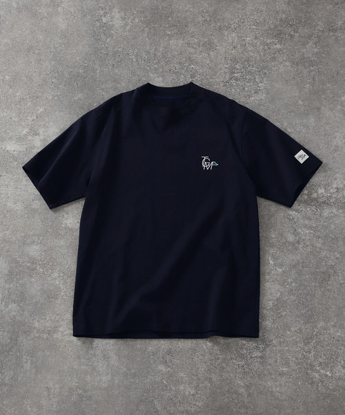 TANGRAM（タングラム）の「TANGRAM × EDIFICE GOLF  別注 モックネック（Tシャツ/カットソー・メンズ・ホワイト/ネイビー・X-LARGE/LARGE/MEDIUM）」の3枚目の写真
