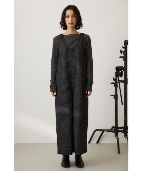 crie conforto（クリーコンフォルト）の「フォルムジャンスカ（ジャンパースカート・レディース・カーキ/ブラック・FREE）」の8枚目の写真