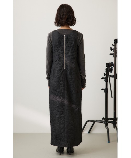 crie conforto（クリーコンフォルト）の「フォルムジャンスカ（ジャンパースカート・レディース・カーキ/ブラック・FREE）」の10枚目の写真