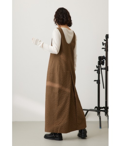 crie conforto（クリーコンフォルト）の「フォルムジャンスカ（ジャンパースカート・レディース・カーキ/ブラック・FREE）」の20枚目の写真