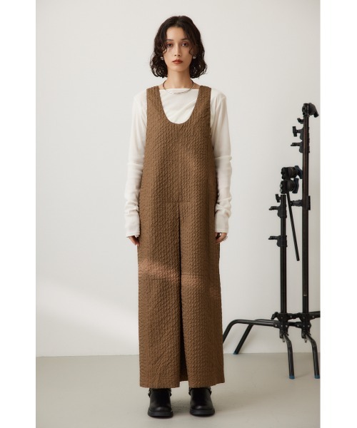 crie conforto（クリーコンフォルト）の「フォルムジャンスカ（ジャンパースカート・レディース・カーキ/ブラック・FREE）」の21枚目の写真