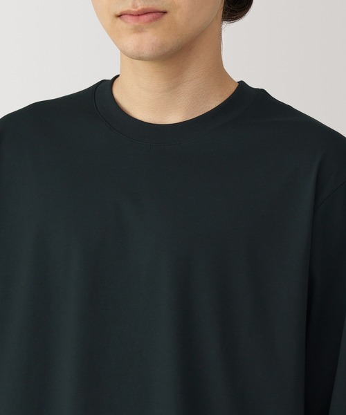 無印良品(ムジルシリョウヒン)の「紳士 天竺編みクルーネック長袖Tシャツ(Tシャツ/カットソー・メンズ・ダークグリーン/ブルー系/ブラック/ホワイト/バーガンディー/ダークネイビー・XL/L/M/S)」の16枚目の写真
