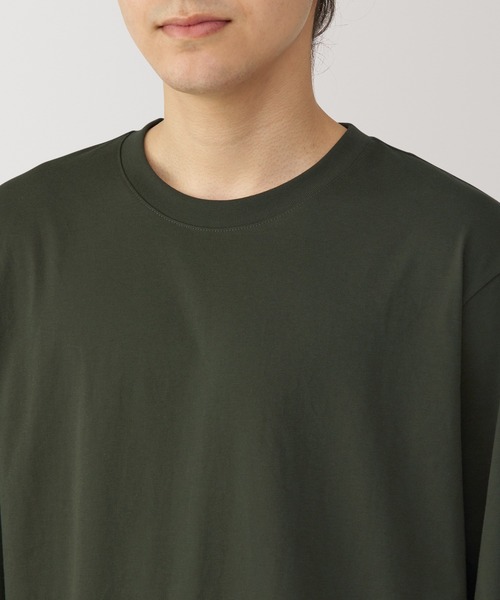 無印良品(ムジルシリョウヒン)の「紳士 天竺編みクルーネック長袖Tシャツ(Tシャツ/カットソー・メンズ・ダークグリーン/ブルー系/ブラック/ホワイト/バーガンディー/ダークネイビー・XL/L/M/S)」の22枚目の写真