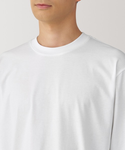 無印良品(ムジルシリョウヒン)の「紳士 天竺編みクルーネック長袖Tシャツ(Tシャツ/カットソー・メンズ・ダークグリーン/ブルー系/ブラック/ホワイト/バーガンディー/ダークネイビー・XL/L/M/S)」の10枚目の写真