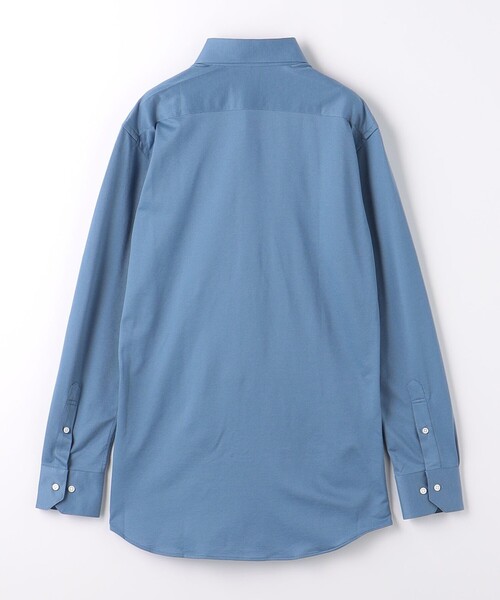 green label relaxing（グリーンレーベルリラクシング）の「TC ミニバーズアイ ボタンダウン ドレスシャツ -ストレッチ・イージーアイロン-（ビジネスシャツ・メンズ・ネイビー/コバルトブルー/ライトグレー・L/M/S/XL）」の14枚目の写真