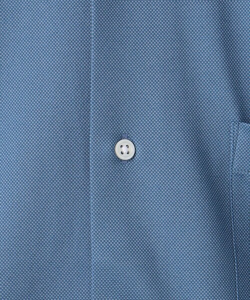 green label relaxing（グリーンレーベルリラクシング）の「TC ミニバーズアイ ボタンダウン ドレスシャツ -ストレッチ・イージーアイロン-（ビジネスシャツ・メンズ・ネイビー/コバルトブルー/ライトグレー・L/M/S/XL）」の18枚目の写真