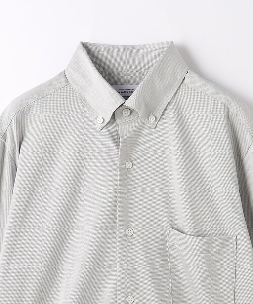 green label relaxing（グリーンレーベルリラクシング）の「TC ミニバーズアイ ボタンダウン ドレスシャツ -ストレッチ・イージーアイロン-（ビジネスシャツ・メンズ・ネイビー/コバルトブルー/ライトグレー・L/M/S/XL）」の21枚目の写真