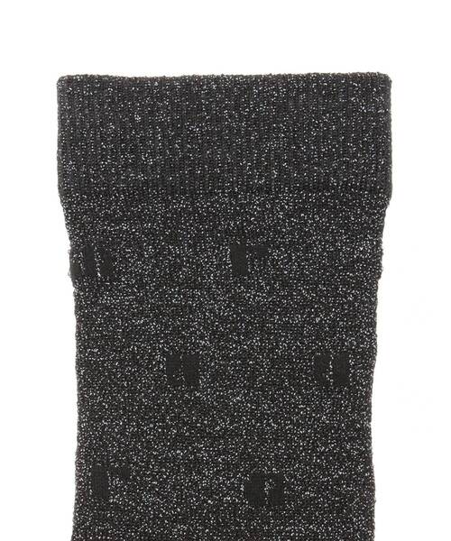 MURUA（ムルーア）の「シアーロゴラメソックス（ソックス/靴下・レディース・ブラック・FREE）」の6枚目の写真