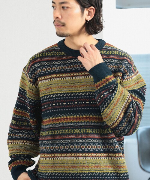 ビームスゴルフ　BEAMS GOLF レディース セーター ニット　フェアアイル BEAMS HEART（ビームス ハート）フェアアイル ニットプル