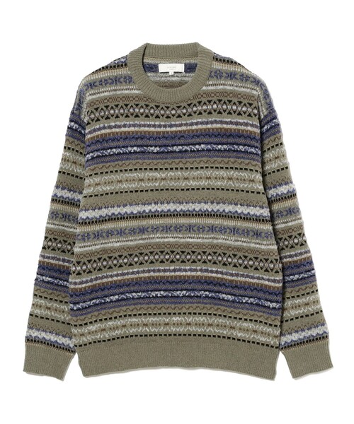 BEAMS - V12 即完売　スターニット BEAMS HEART ニット セーター フェアアイル ニットプルオーバー