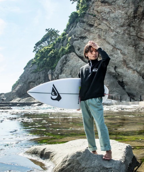 Quiksilver（クイックシルバー）の「SATURN HALF ZIP SWEA/クイックシルバーキッズハーフジップスウェットトレーナー（スウェット・キッズ・グレー/ブラック/アイボリー・130/140/150/160）」の9枚目の写真