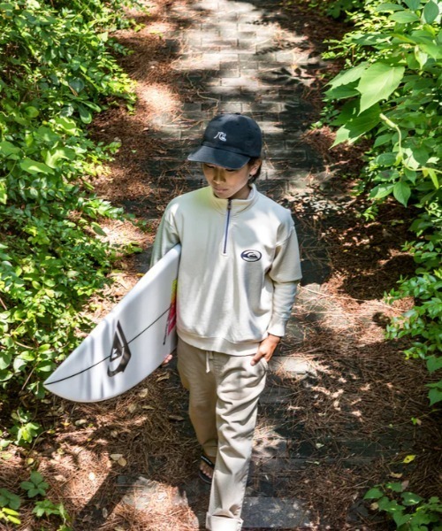 Quiksilver（クイックシルバー）の「SATURN HALF ZIP SWEA/クイックシルバーキッズハーフジップスウェットトレーナー（スウェット・キッズ・グレー/ブラック/アイボリー・130/140/150/160）」の10枚目の写真